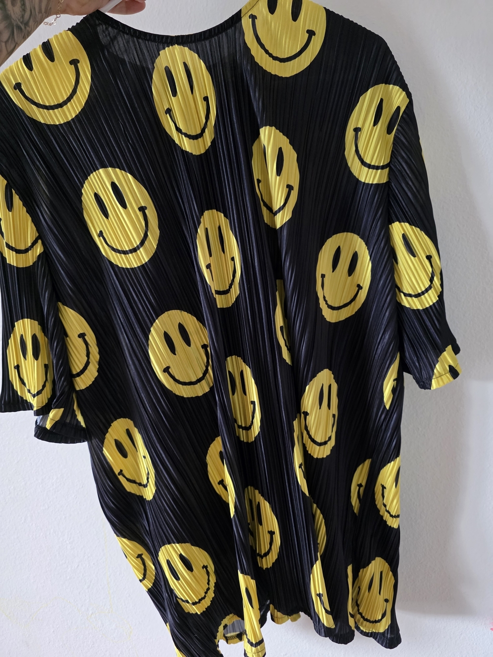Black And Yellow Smiley Skirt And Shirt Set Burnt Toast